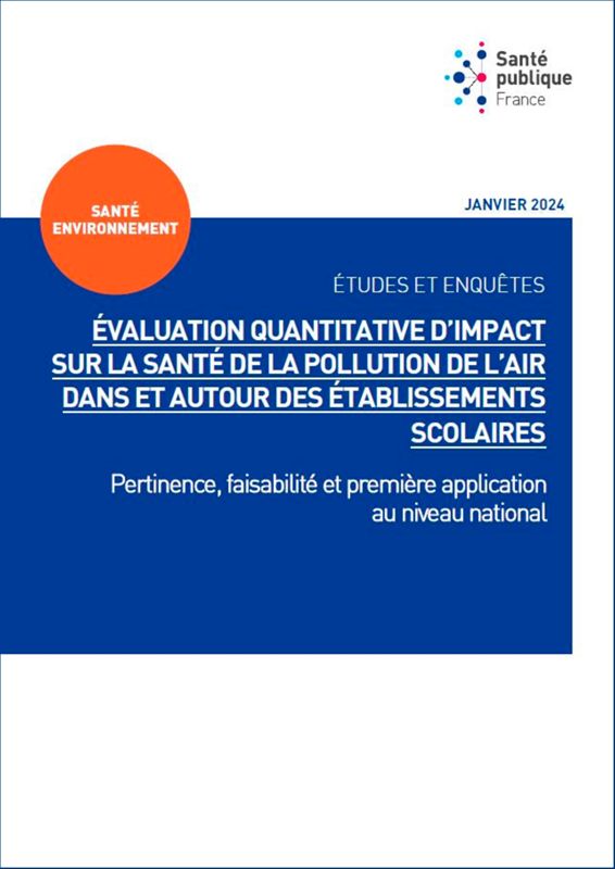 Évaluation quantitative d’impact sur la santé de la qualité de l’air des établissements scolaires. 