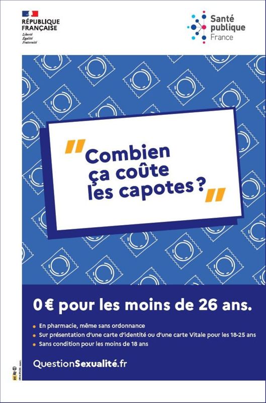 Les préservatifs gratuits et sans ordonnance, jusqu'à 26 ans