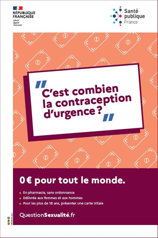 La contraception d'urgence, gratuite