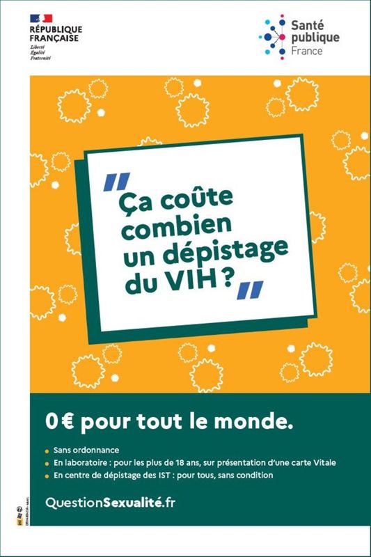 Le dépistage du VIH en laboratoire, gratuit, sans ordonnance