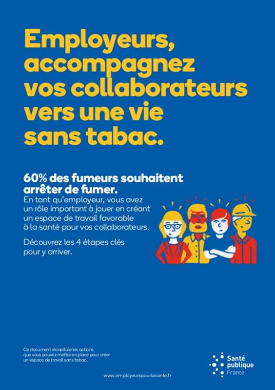 Employeurs, accompagnez vos collaborateurs vers une vie sans tabac.