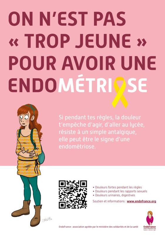 On n'est pas "trop jeune" pour avoir une endométriose