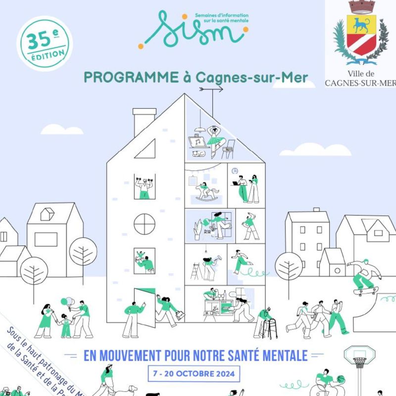 Semaines d’Information sur la santé mentale 2024 à Cagnes sur Mer