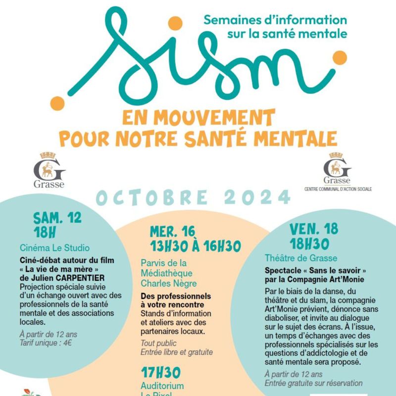 Semaines d’Information sur la santé mentale 2024 à Grasse