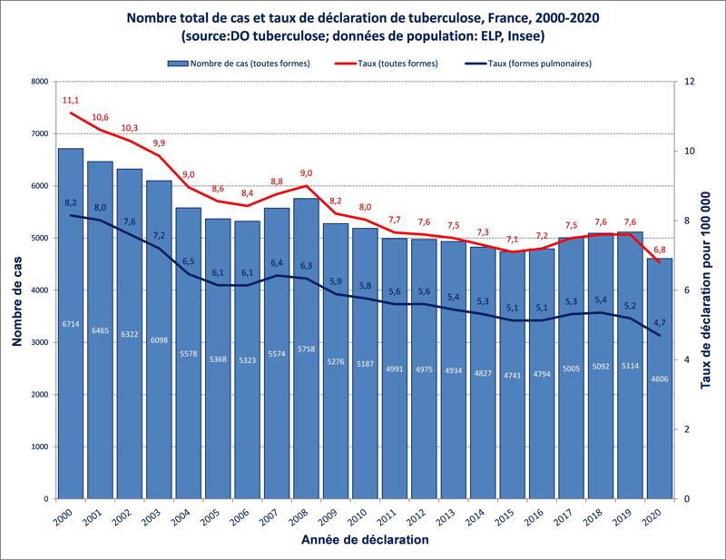 Sources : Santé publique France (déclaration obligatoire)