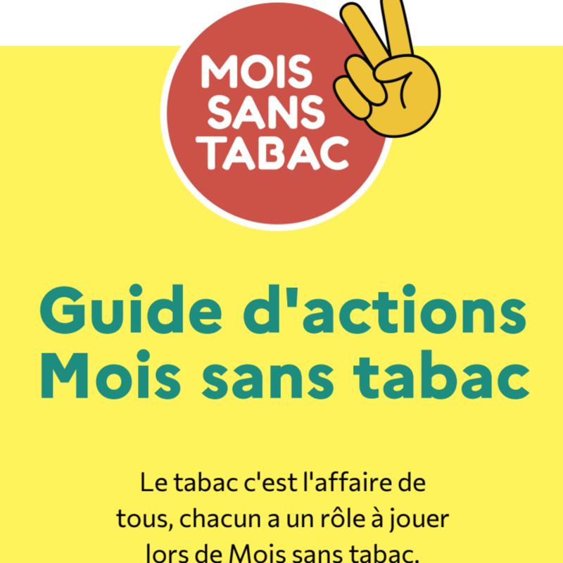 Le guide d’actions Mois sans tabac 2026