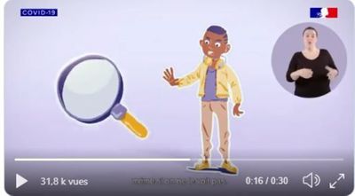 Image vidéo coronavirus enfant