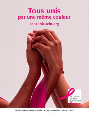 Image cancer du sein tous unis par une même couleur