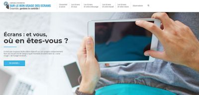 Image site bon usage des écrans