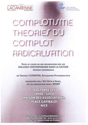 Image complotisme théories du complot radicalisation