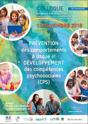 Image colloque prévention des comportements à risque et développement des compétences psychosociales
