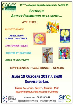 Image Colloque arts et le promotion de la santé