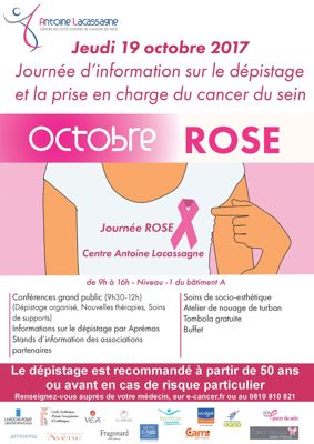 Image octobre rose Lacassagne 2017