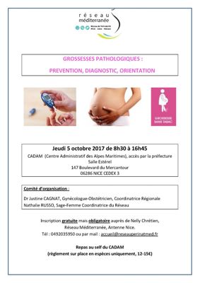 Image Formation Grossesses pathologiques : Prévention, diagnostic, orientation