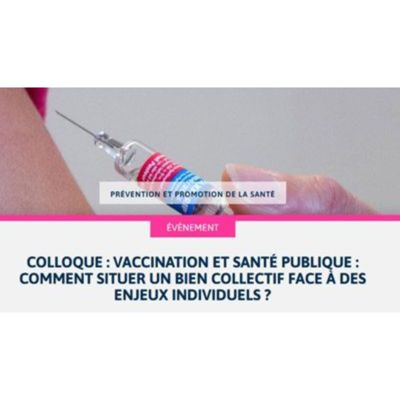 Colloque Vaccination et santé publique