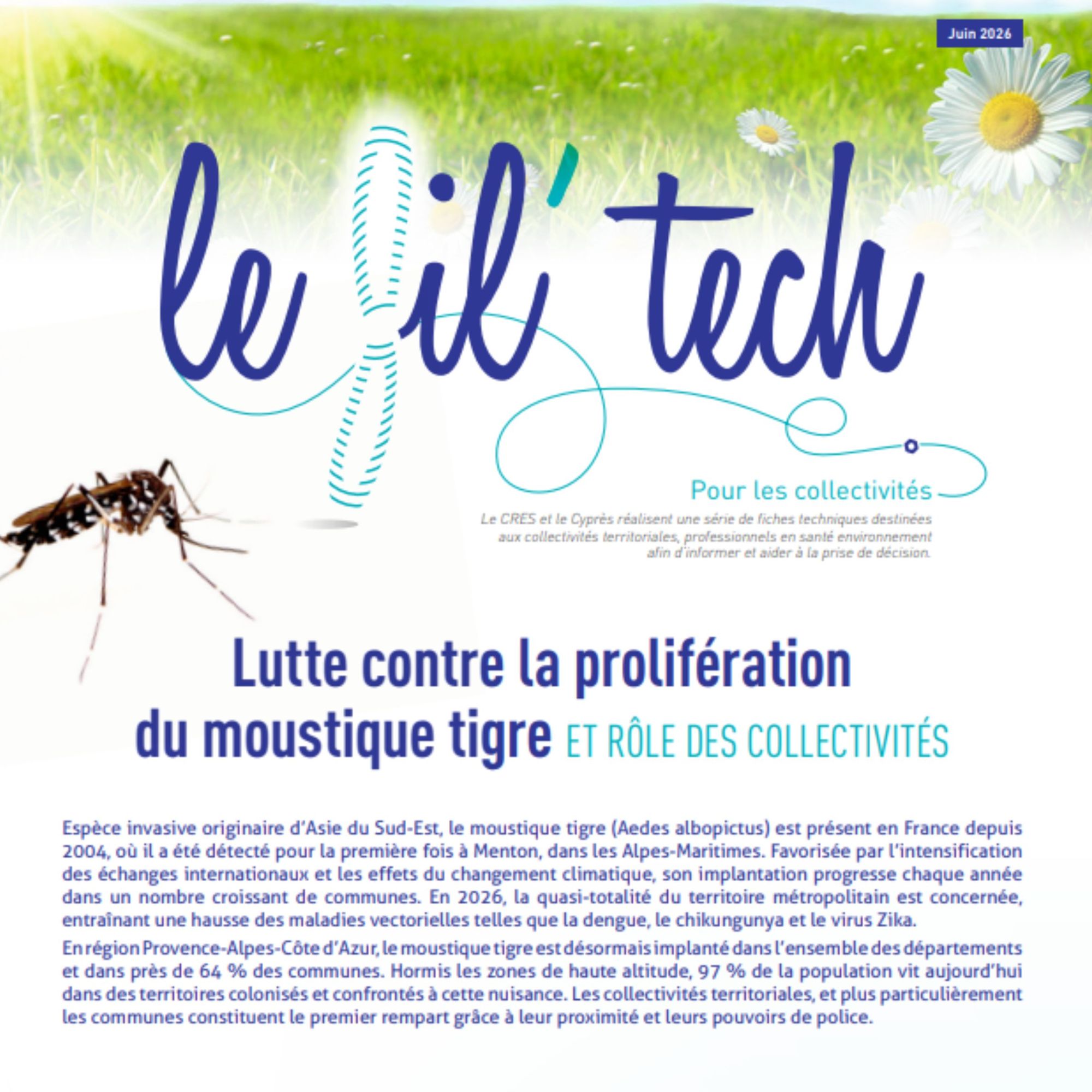 Le Fil'tech "Lutte contre la prolifération du moustique tigre et rôle des collectivités"