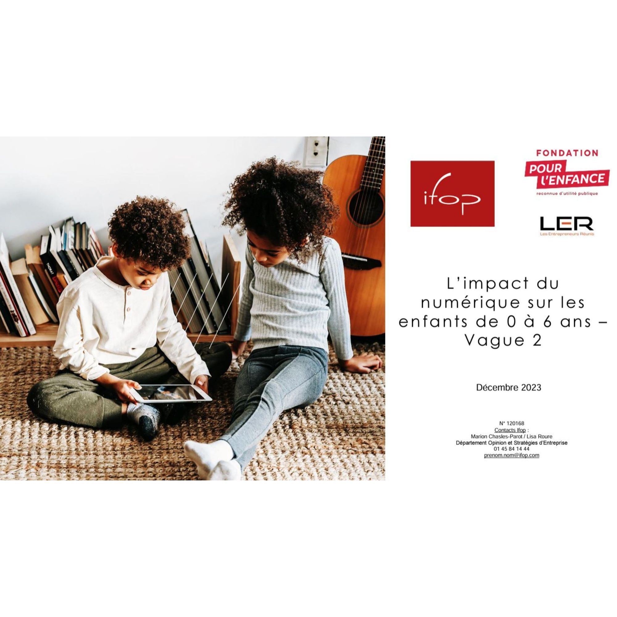 Résultats du 2ème baromètre sur l’impact du numérique sur le développement des jeunes enfants.