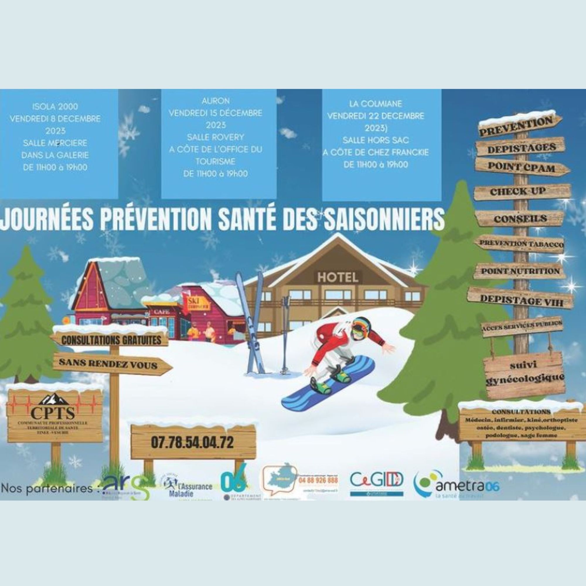 La CTPS Tinée-Vésubie se mobilise pour la santé des travailleurs saisonniers