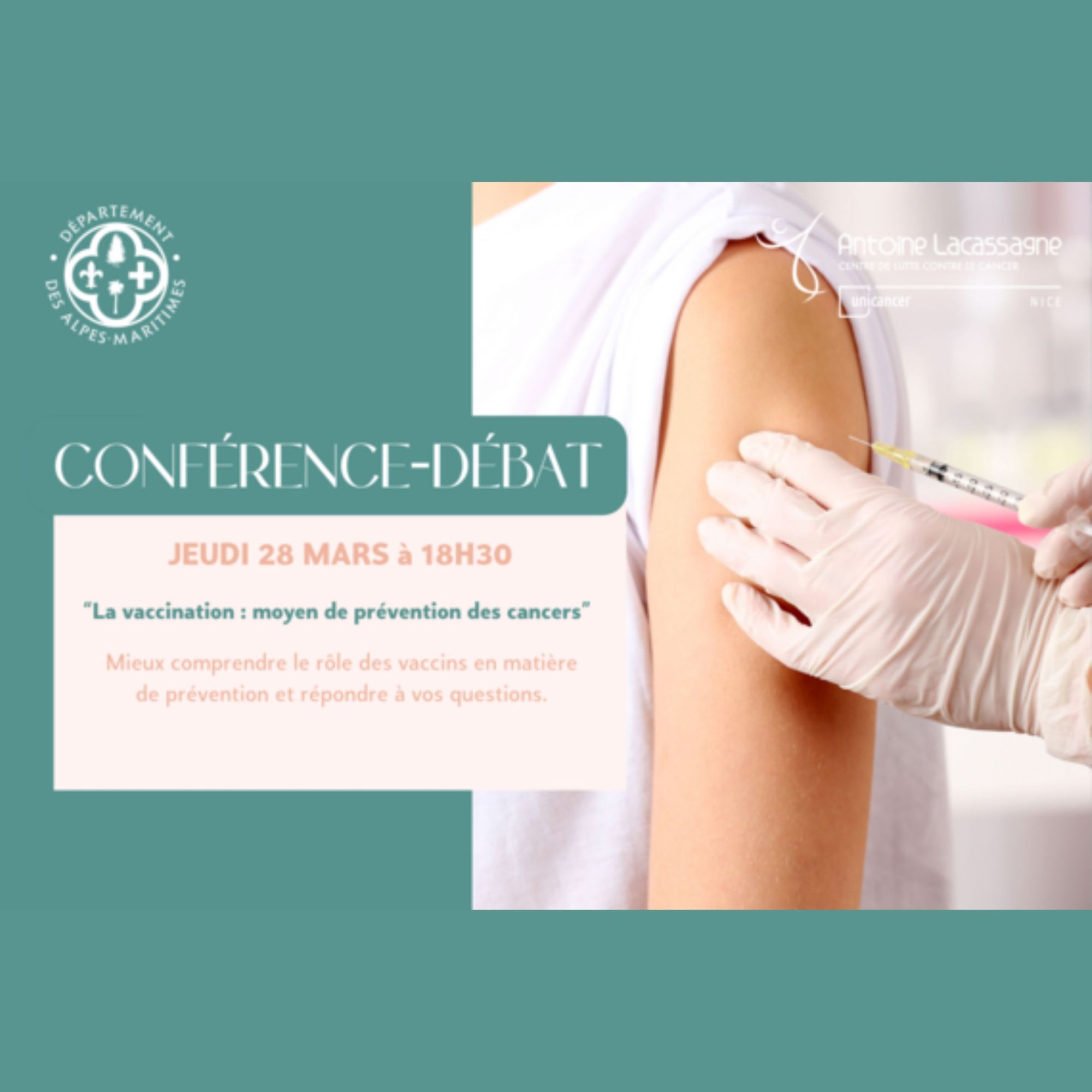 Conférence "La vaccination : moyen de prévention des cancers"