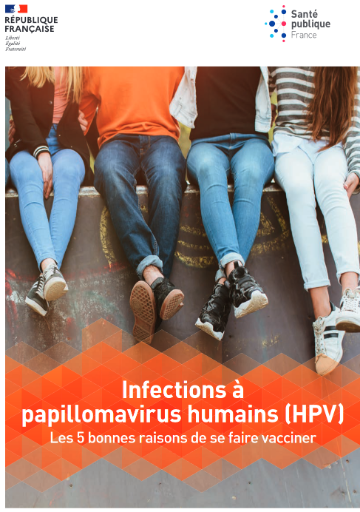 Dépliant 5 bonnes raisons de se faire vacciner HPV 