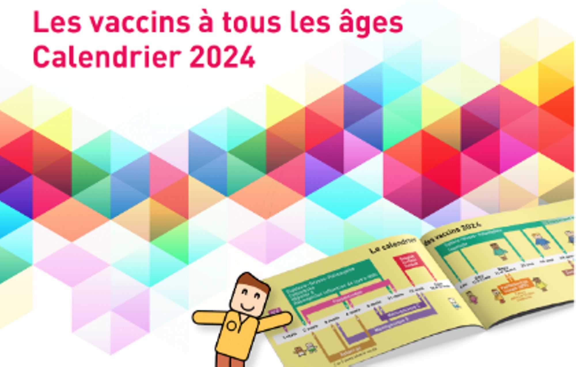 Dépliant les vaccins à tous les âges : calendrier 2024 (accessible) 