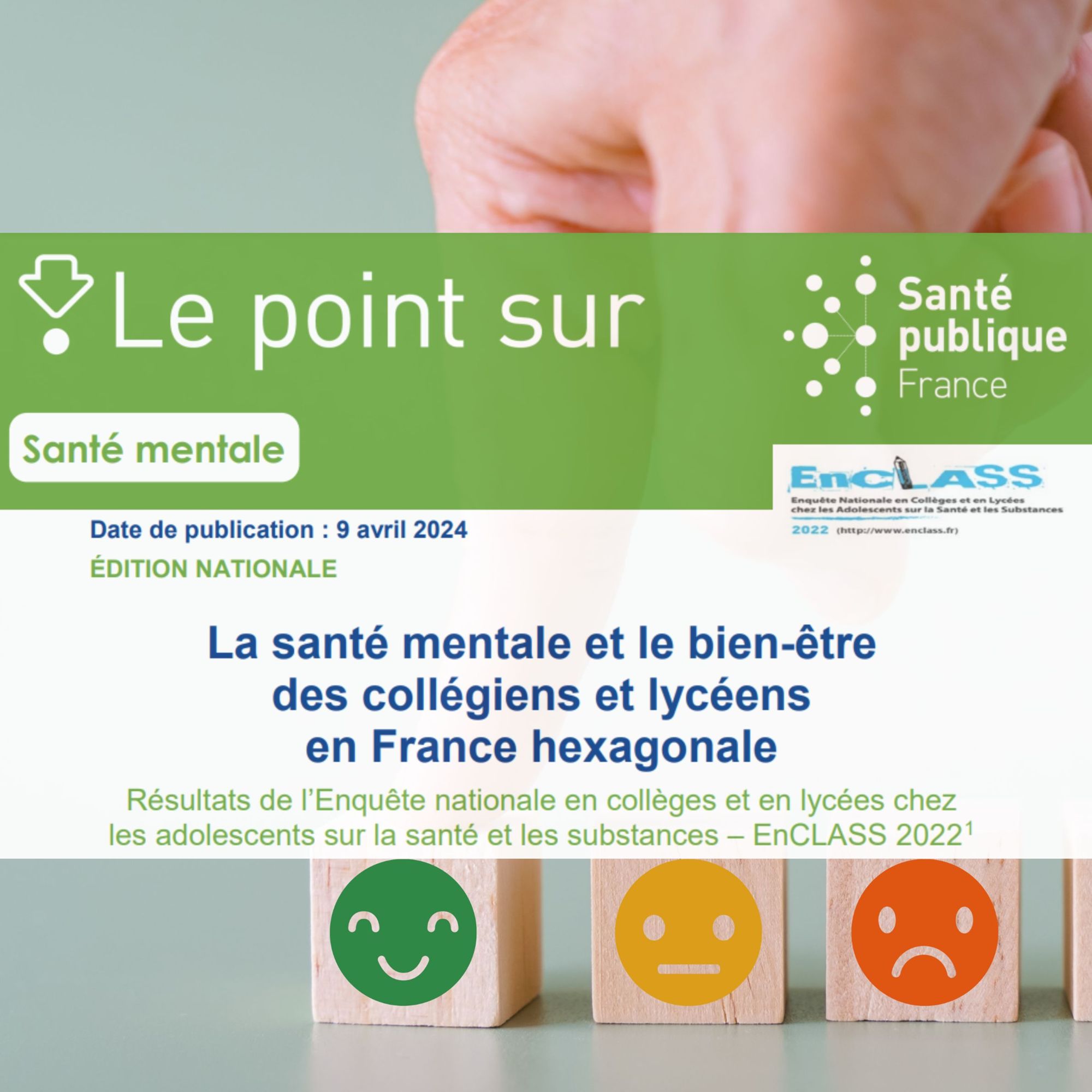 La santé mentale et le bien-être des collégiens et lycéens en France hexagonale
