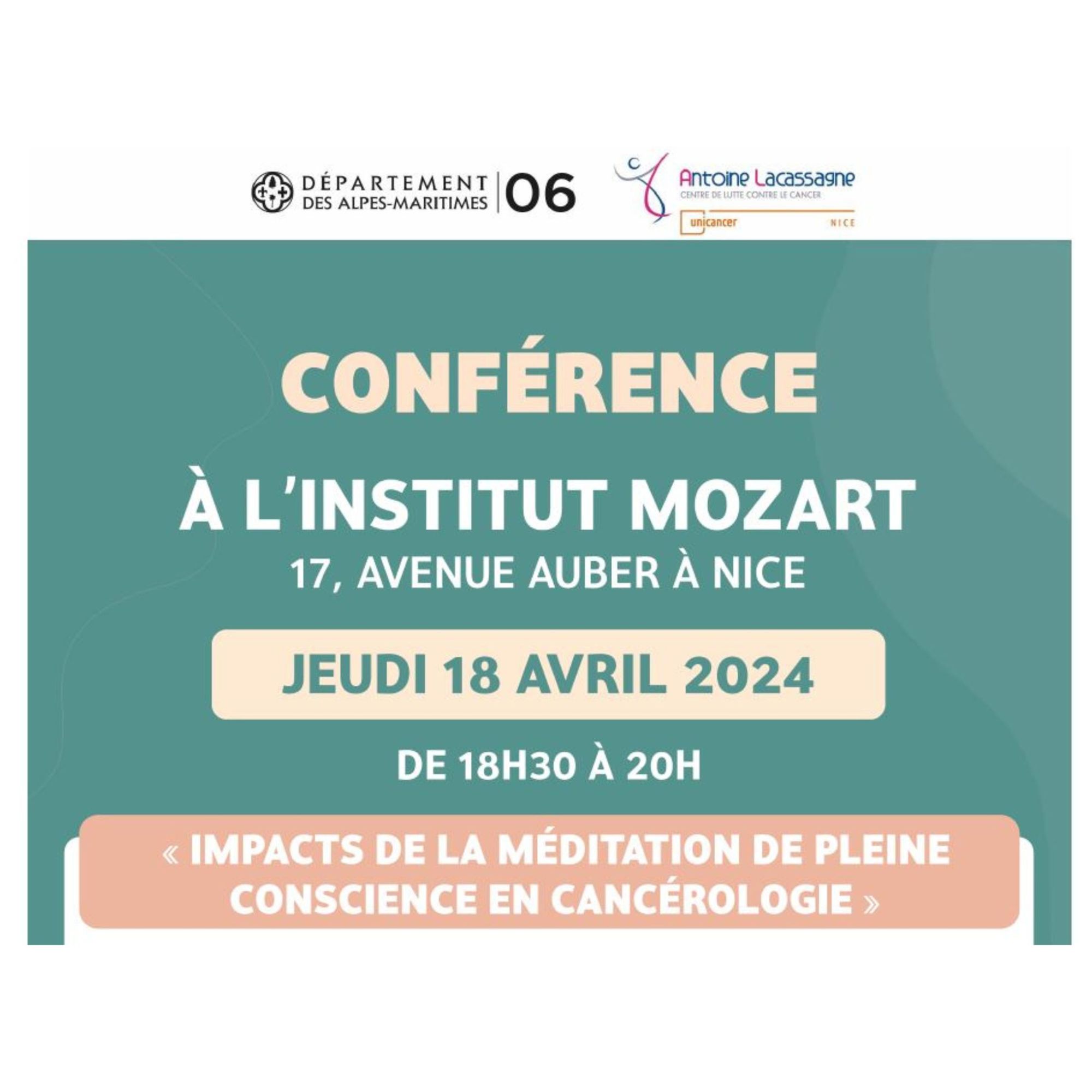 Conférence-débat « Méditation : impacts de la méditation de pleine conscience en cancérologie »