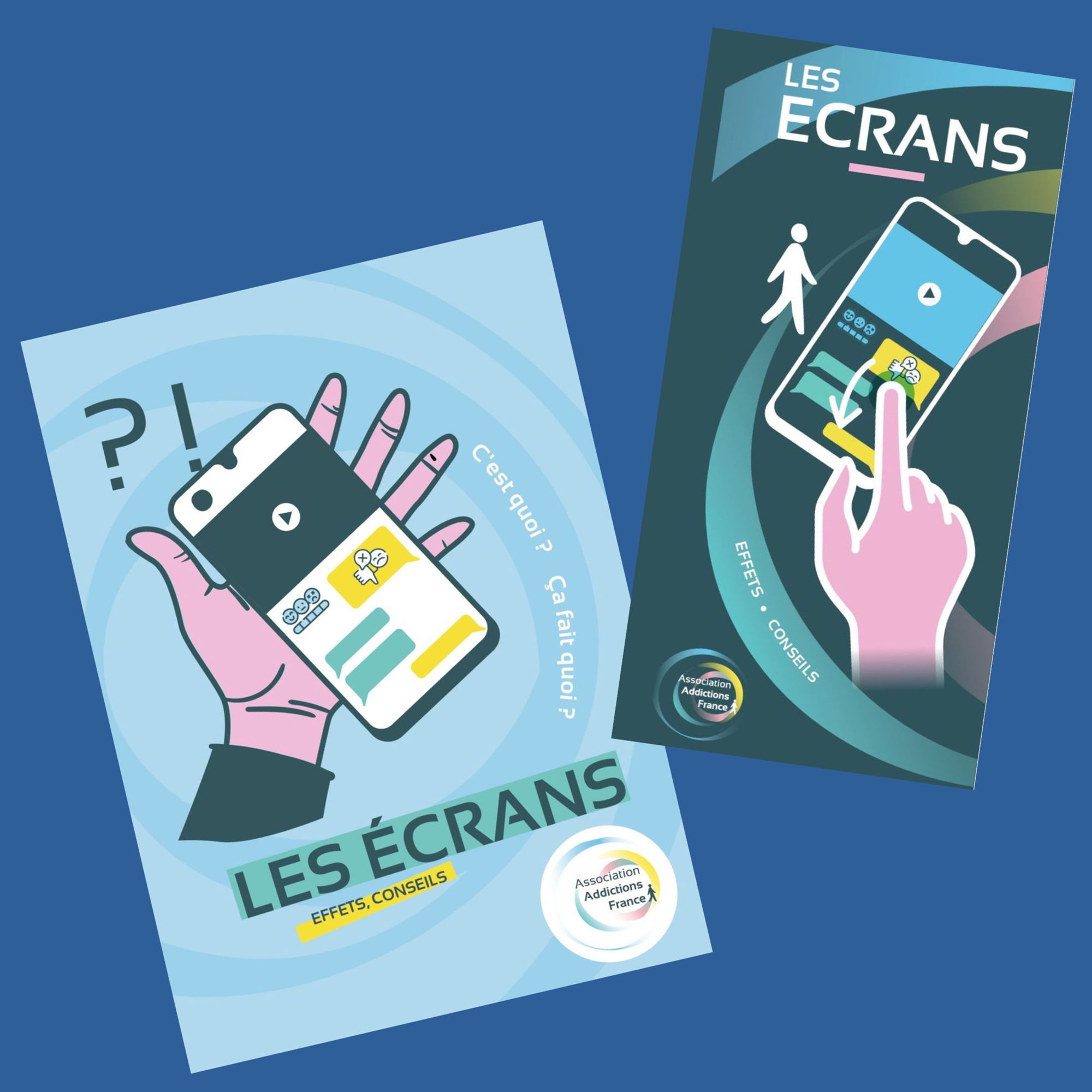 Deux dépliants usage des écrans