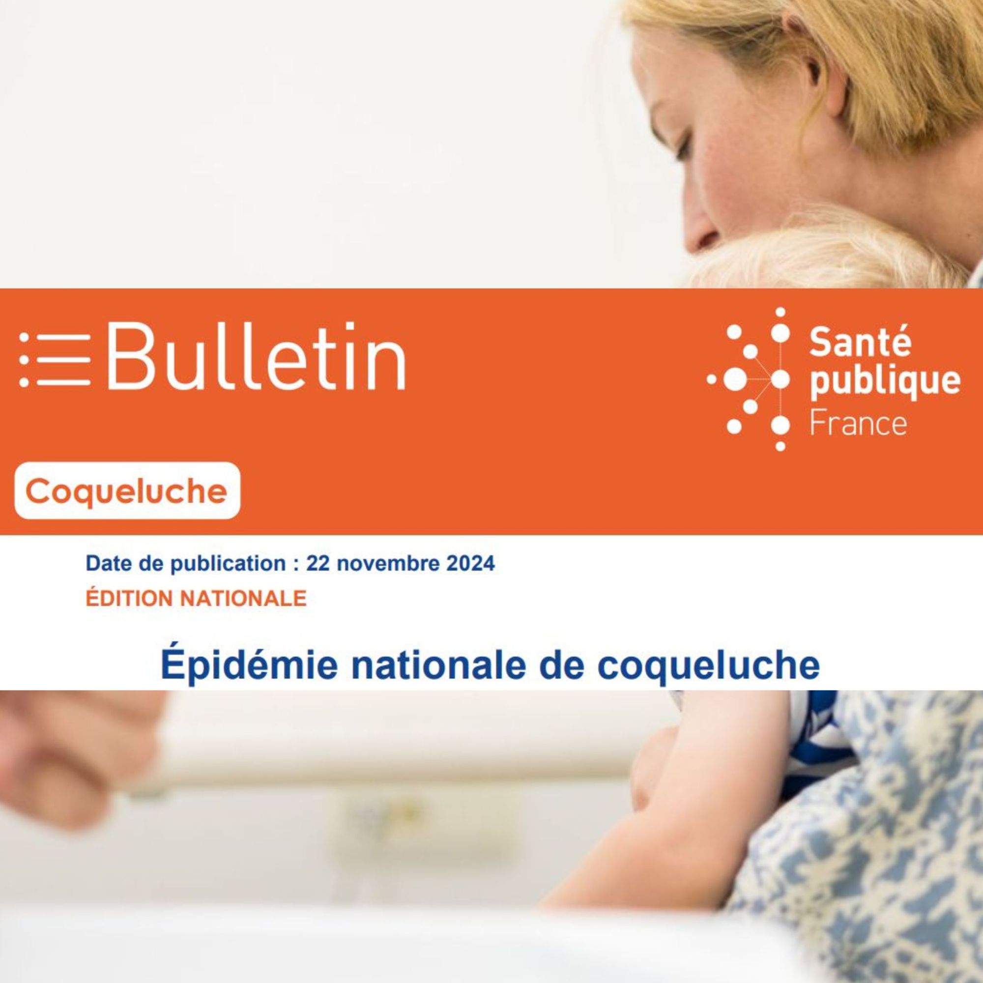 Coqueluche en France. 