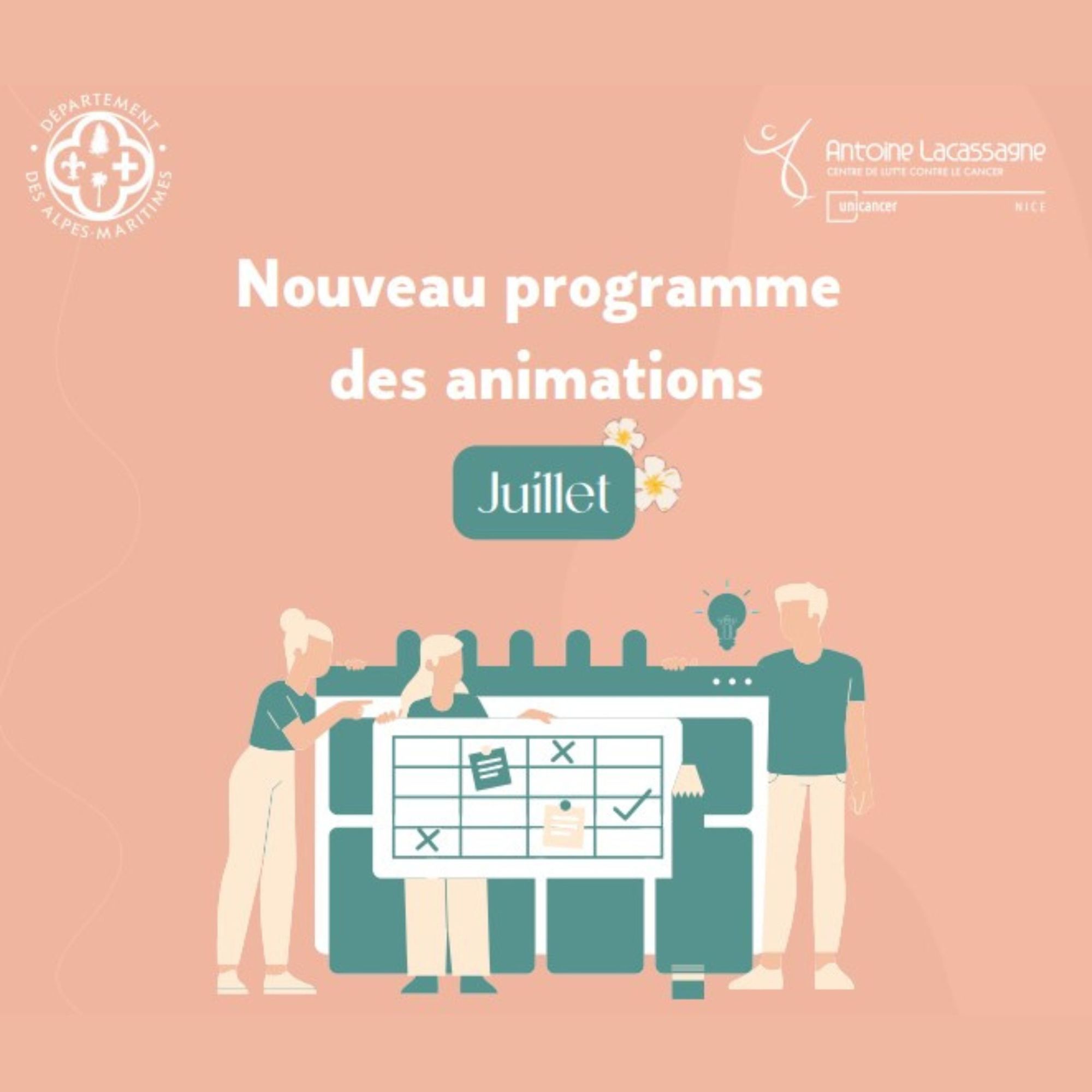 Programme des activités de juillet à l'Institut Mozart