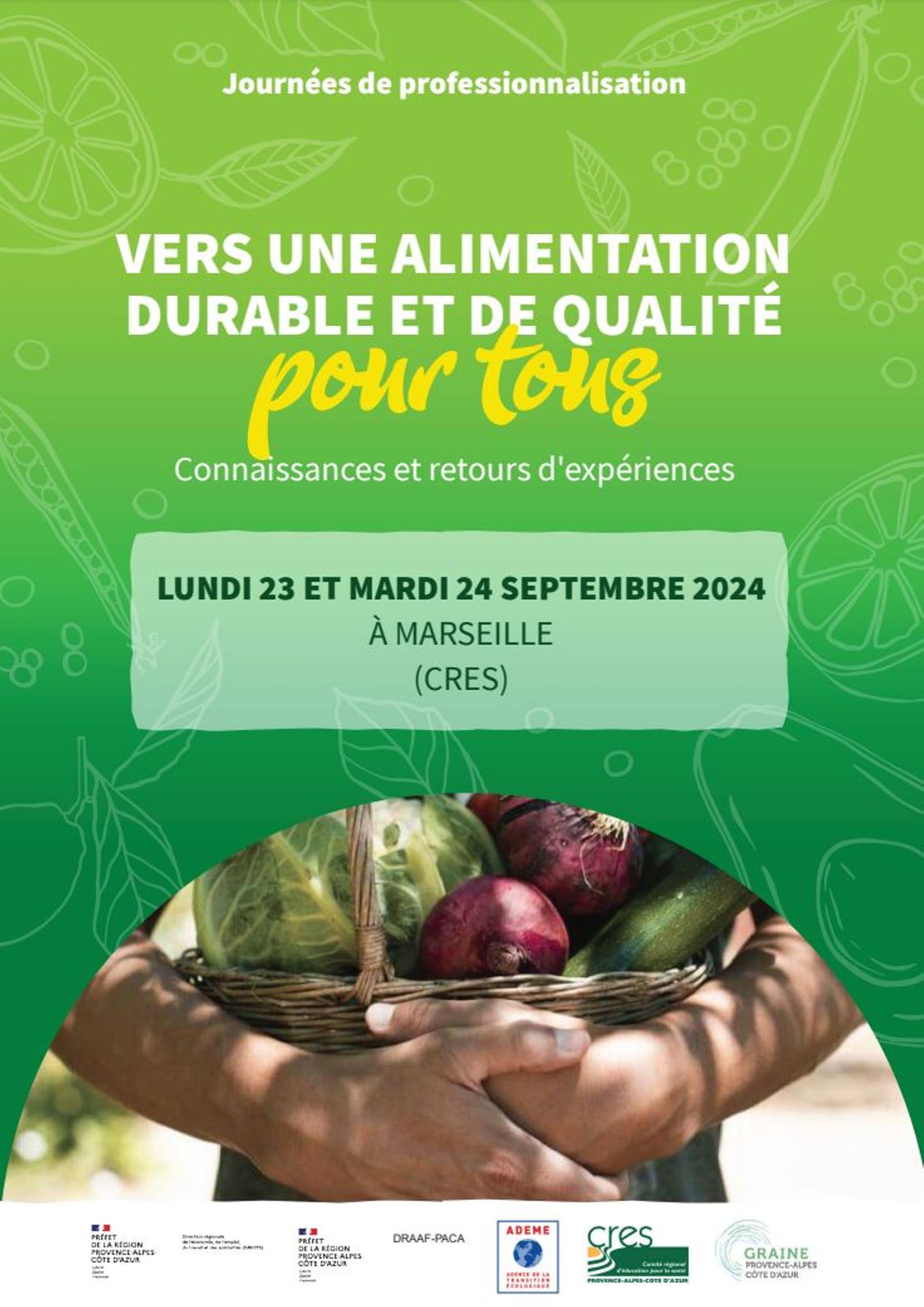 Module de professionnalisation "Vers une alimentation durable et de qualité pour tous - Connaissances et retours d'expériences" 