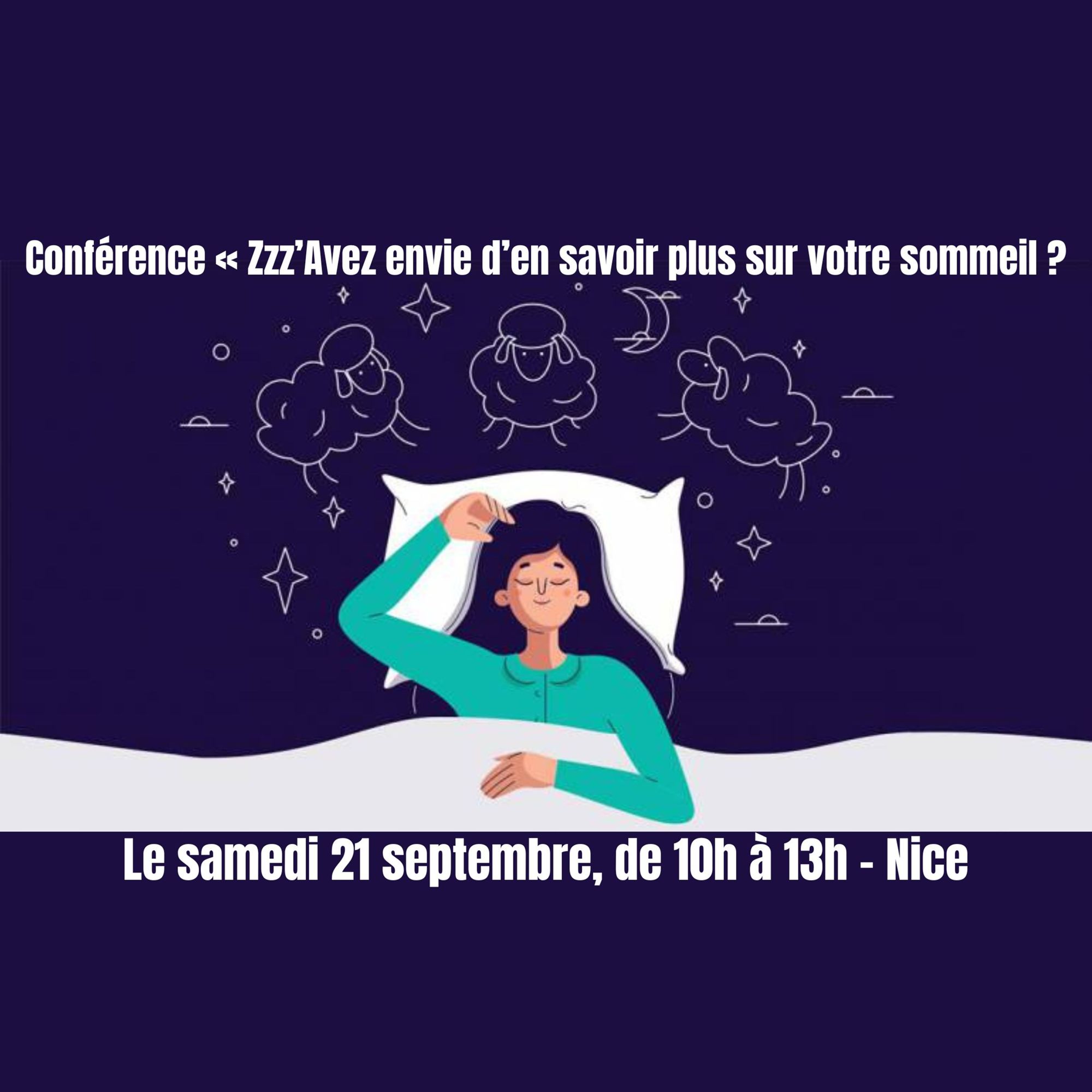 Conférence « Zzz’Avez envie d’en savoir plus sur votre sommeil ?
