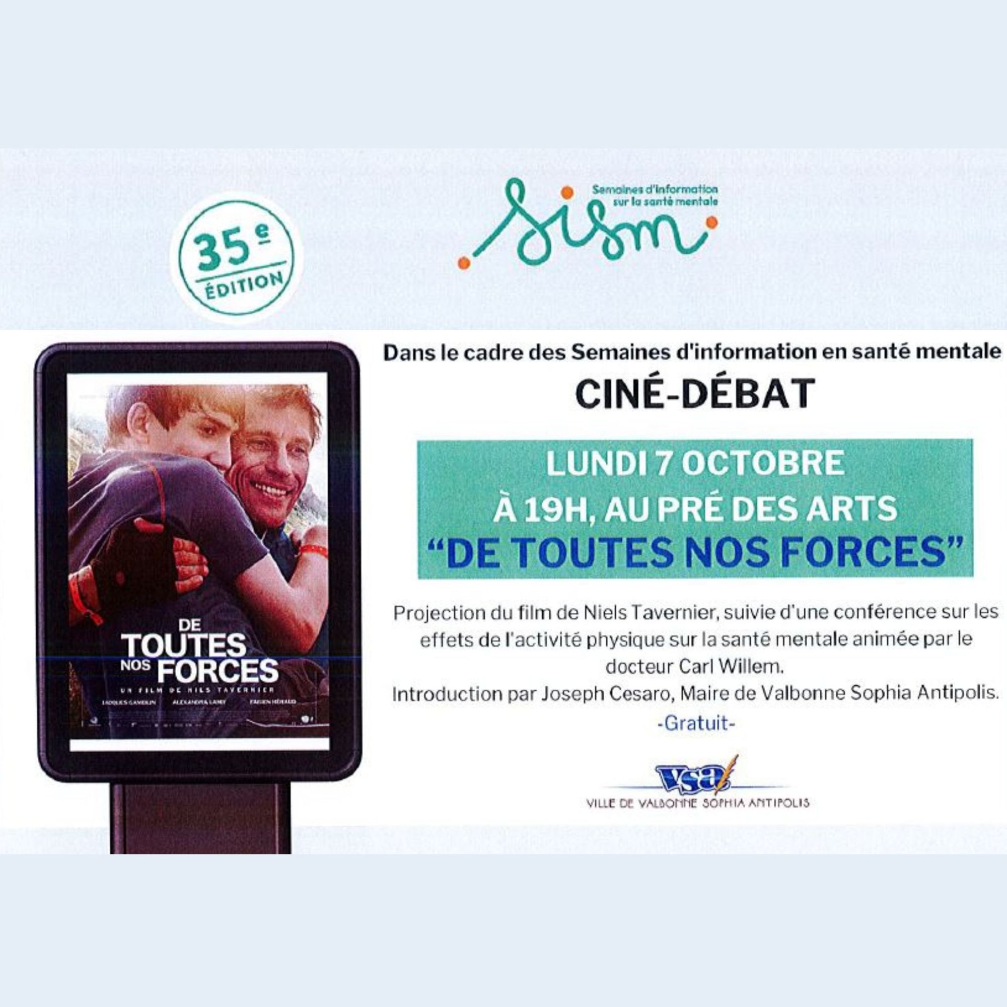 Ciné débat « De toutes nos forces » 