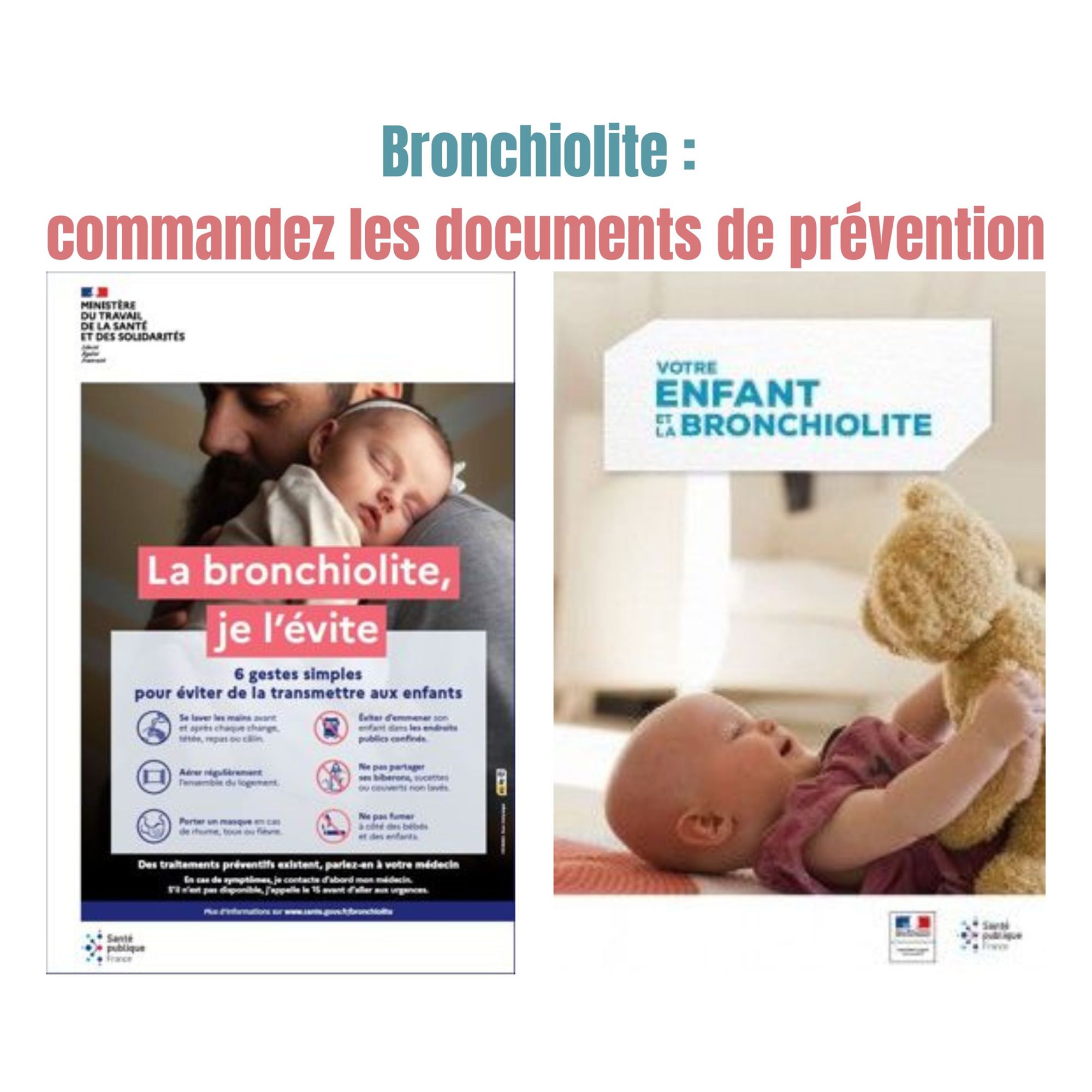 Bronchiolite : commandez les documents de prévention