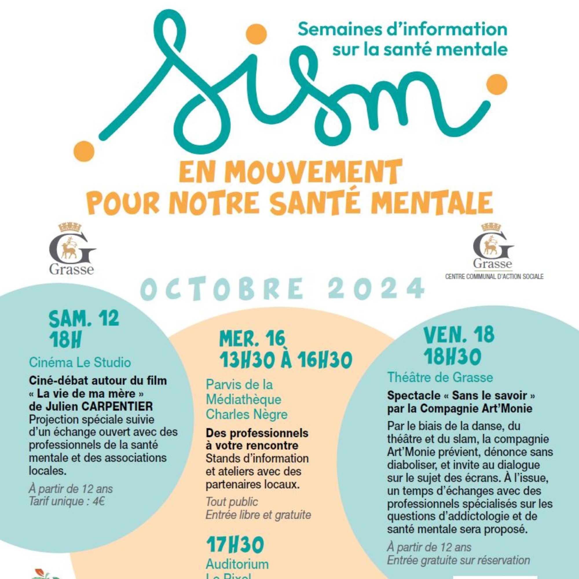 Semaines d’Information sur la santé mentale 2024 à Grasse