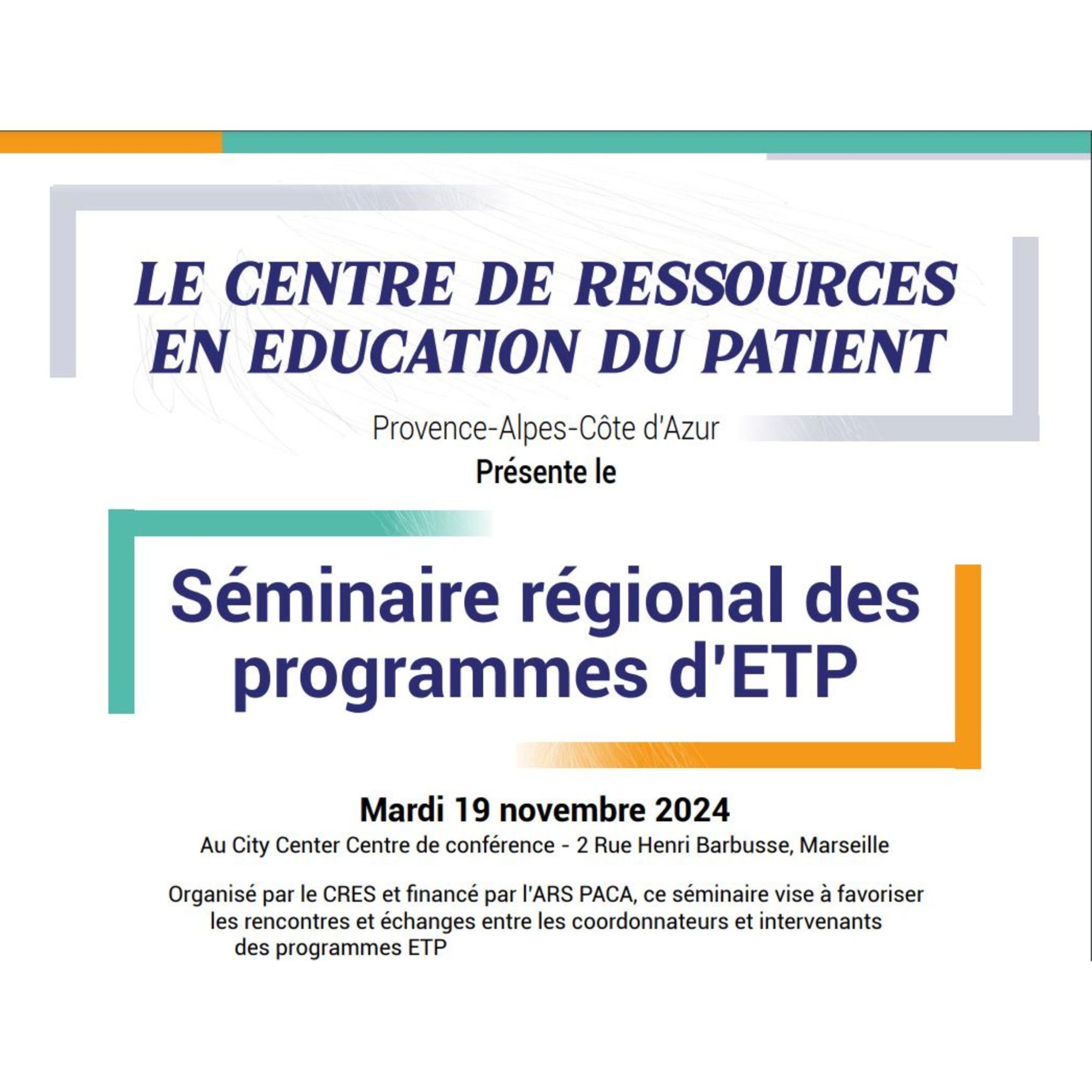 Séminaire régional des programmes d'ETP 