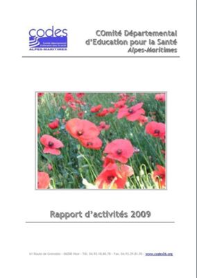 Image rapport activités 2009