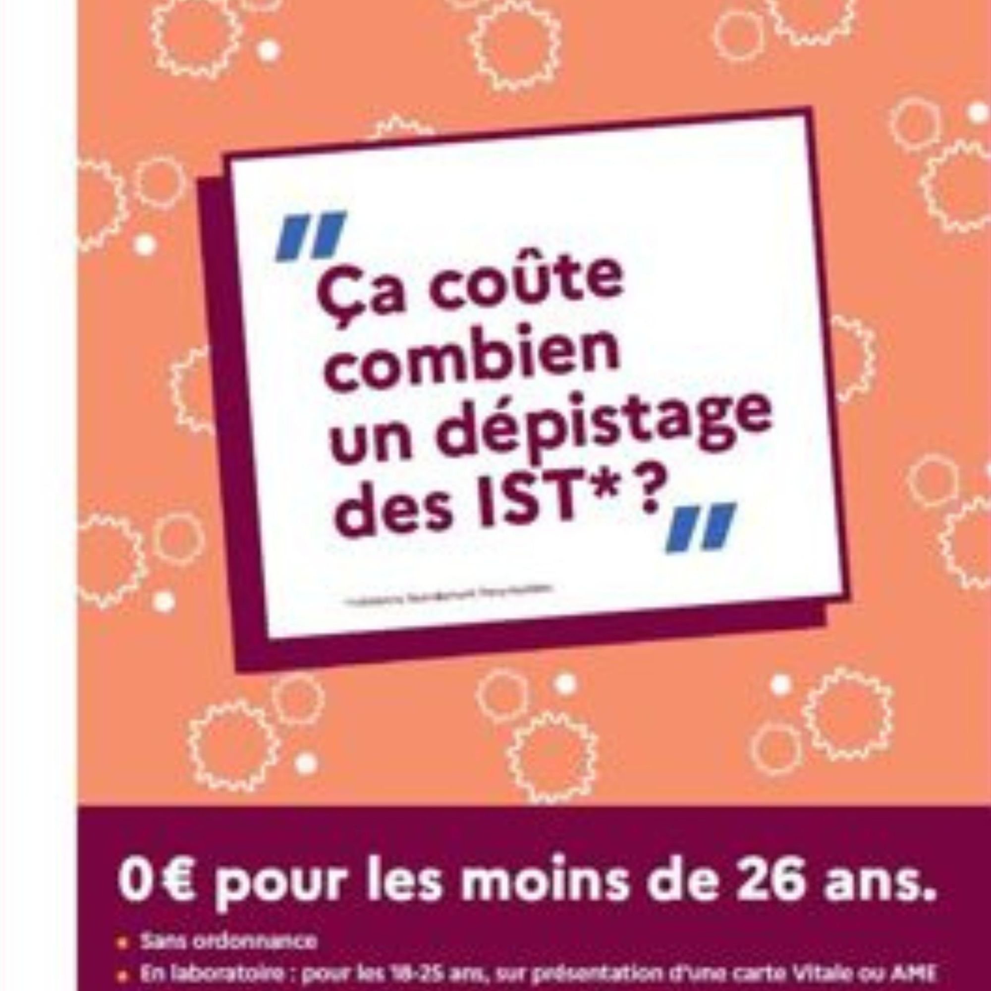 Ça coûte combien un dépistage des IST ?