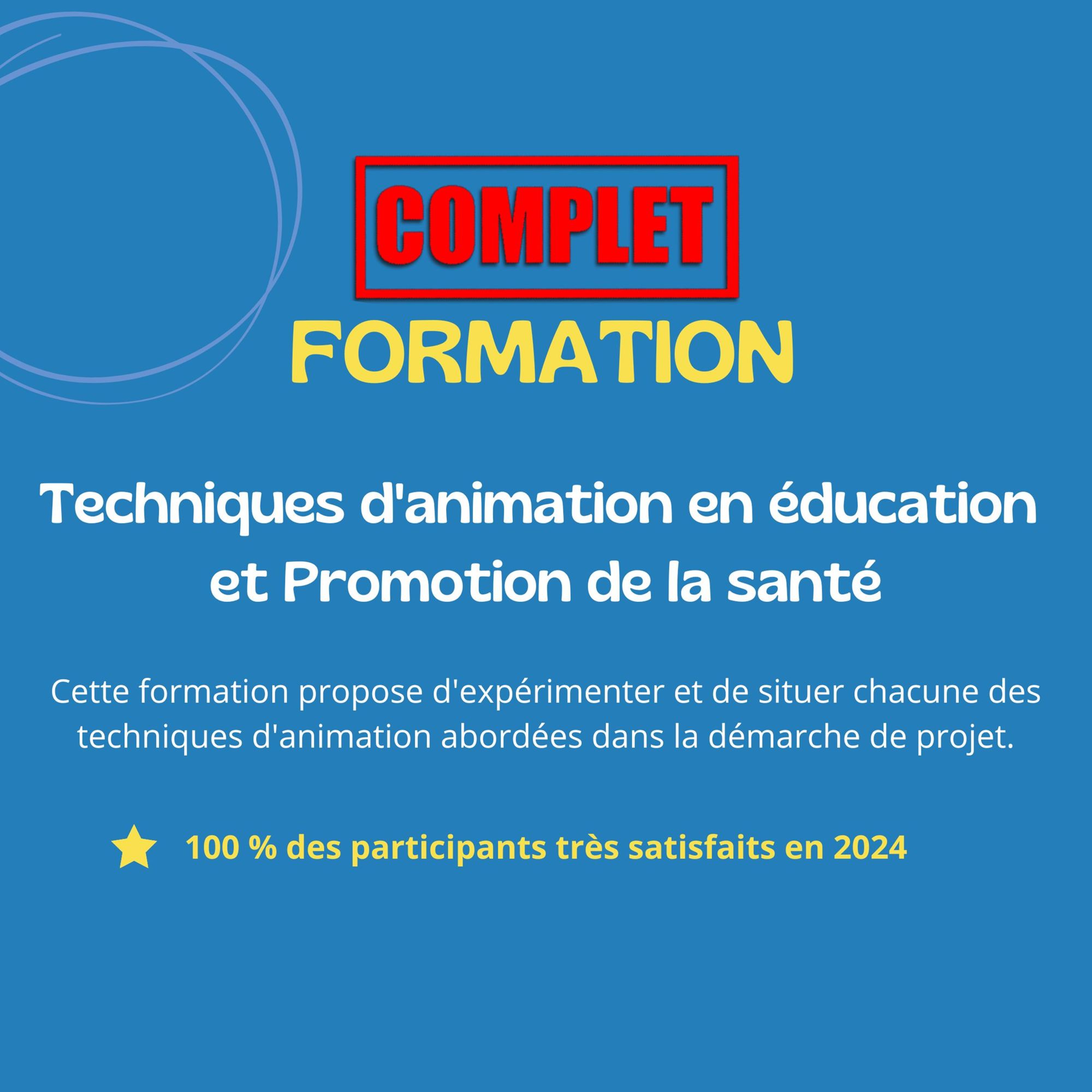 Techniques d'animation en éducation et Promotion de la santé