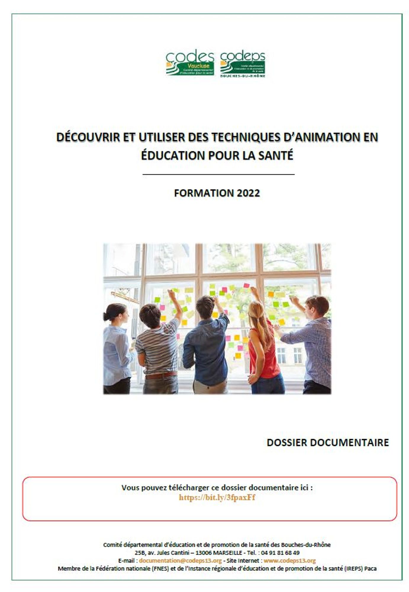 Découvrir et utiliser des techniques d’animation en éducation pour la santé - Dossier documentaire