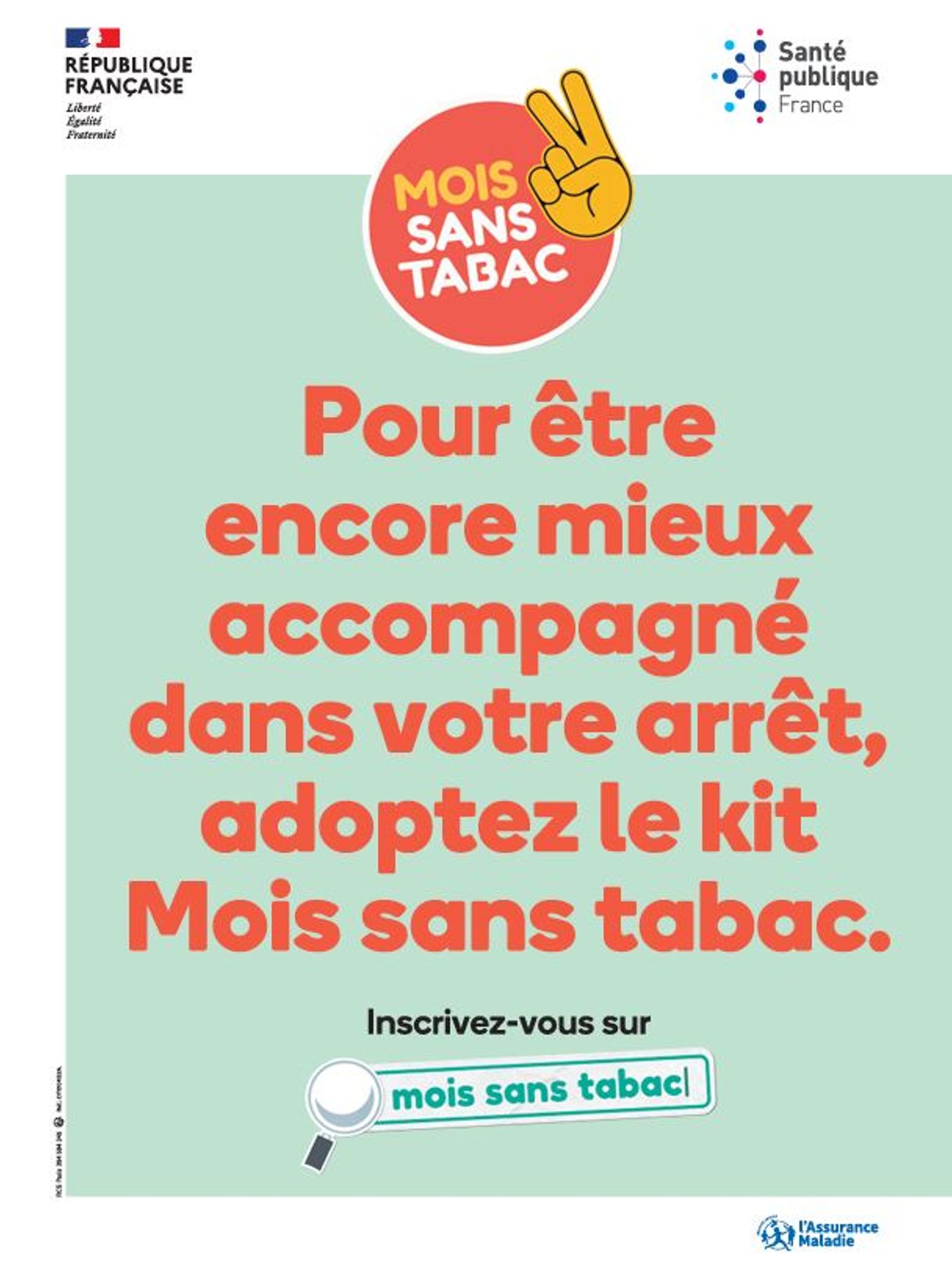 Affiche Kit "Pour être encore mieux accompagné dans votre arrêt, adoptez le nouveau kit" 