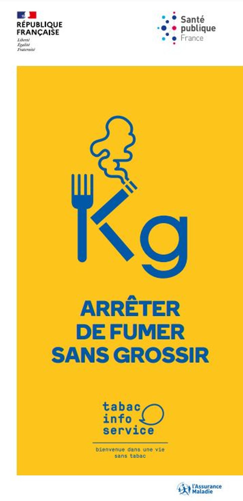 Dépliant "Arrêter de fumer sans grossir" 