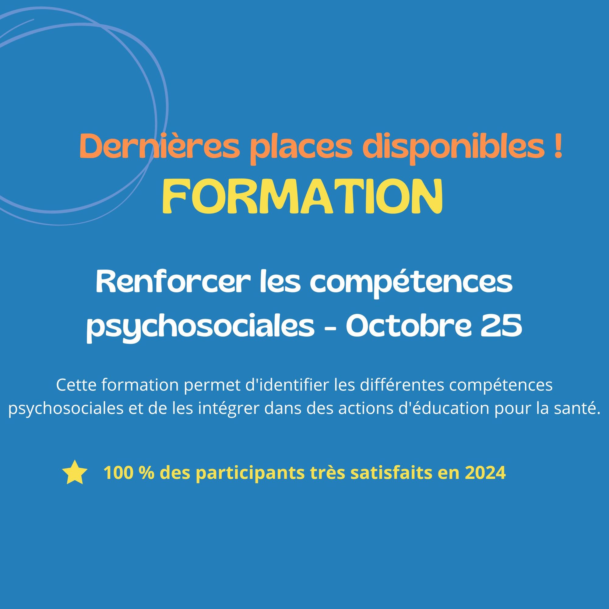 Renforcer les compétences psychosociales -Oct 25