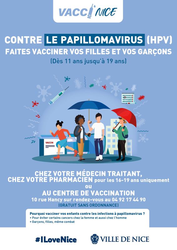 Contre le papillomavirus (HPV) faites vacciner vos filles et vos garçons