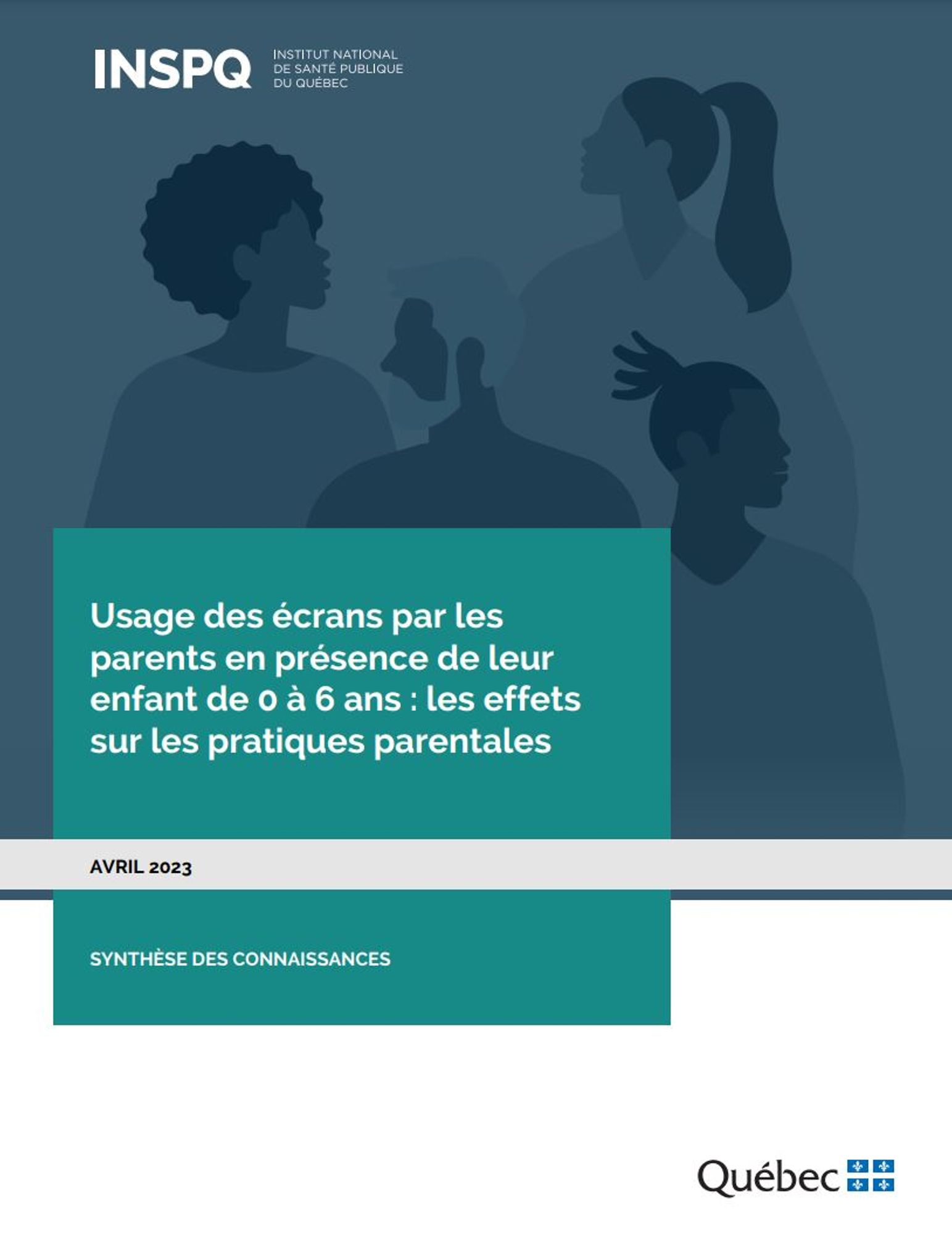 Usage des écrans par les parents en présence de leur enfant de 0 à 6 ans 