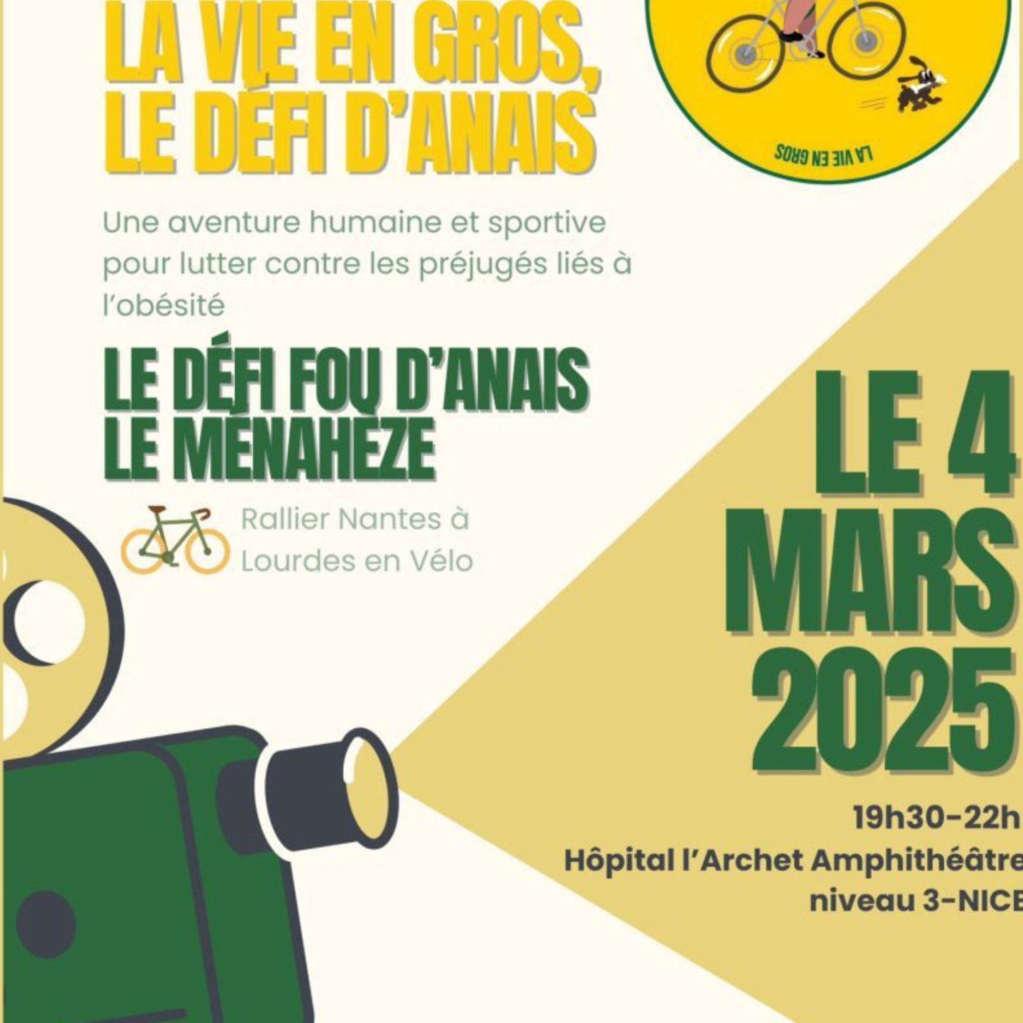 Save the date: "La vie en gros, le défi d'Anaïs" Soirée ciné-débat à Nice
