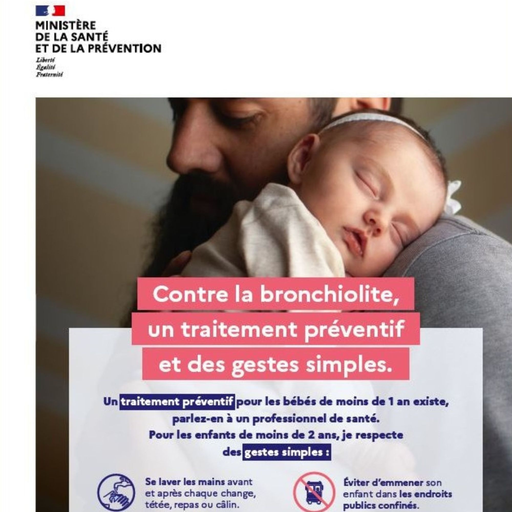 Contre la bronchiolite, un traitement préventif et des gestes simples