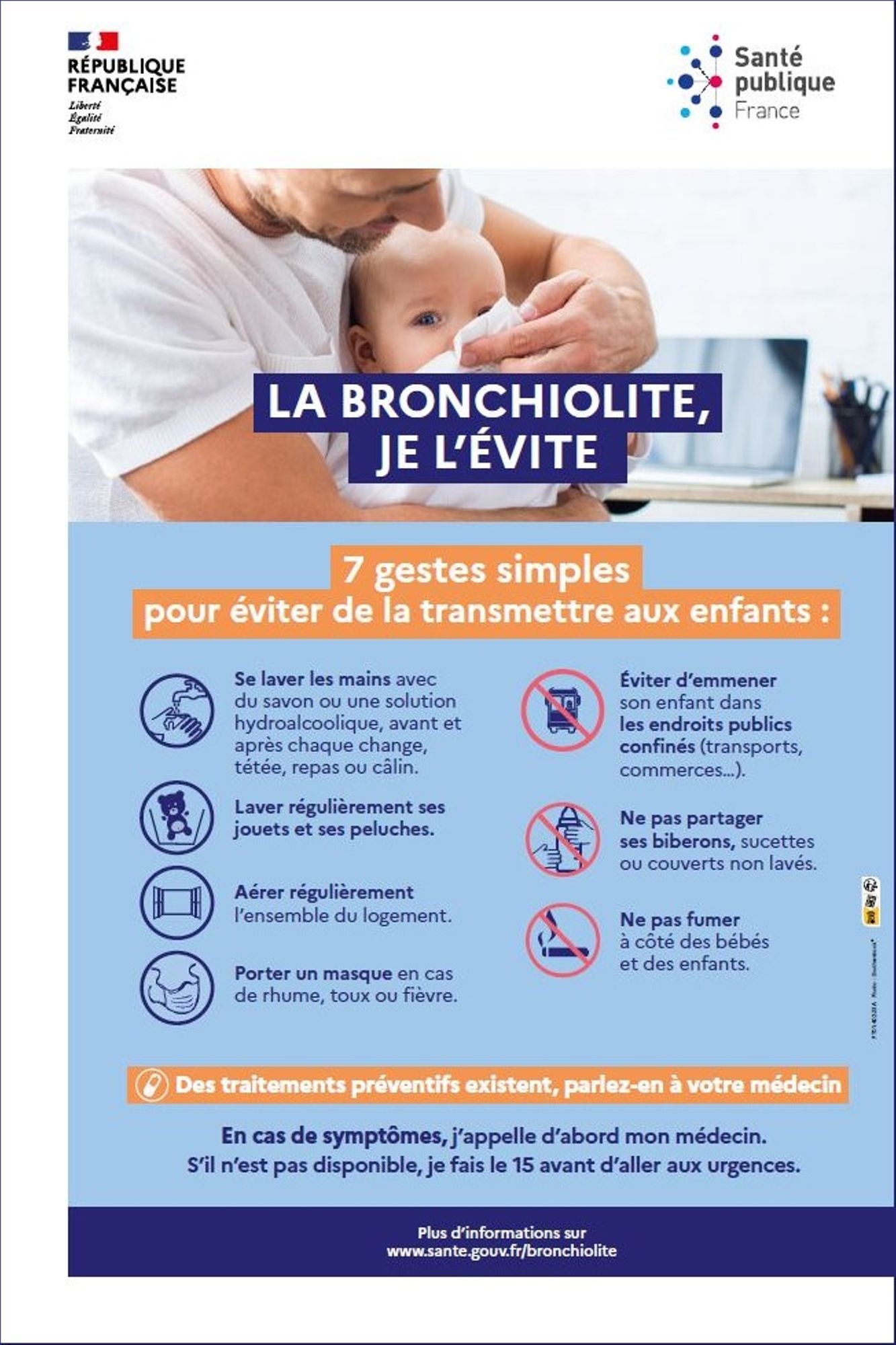La bronchiolite, je l'évite 