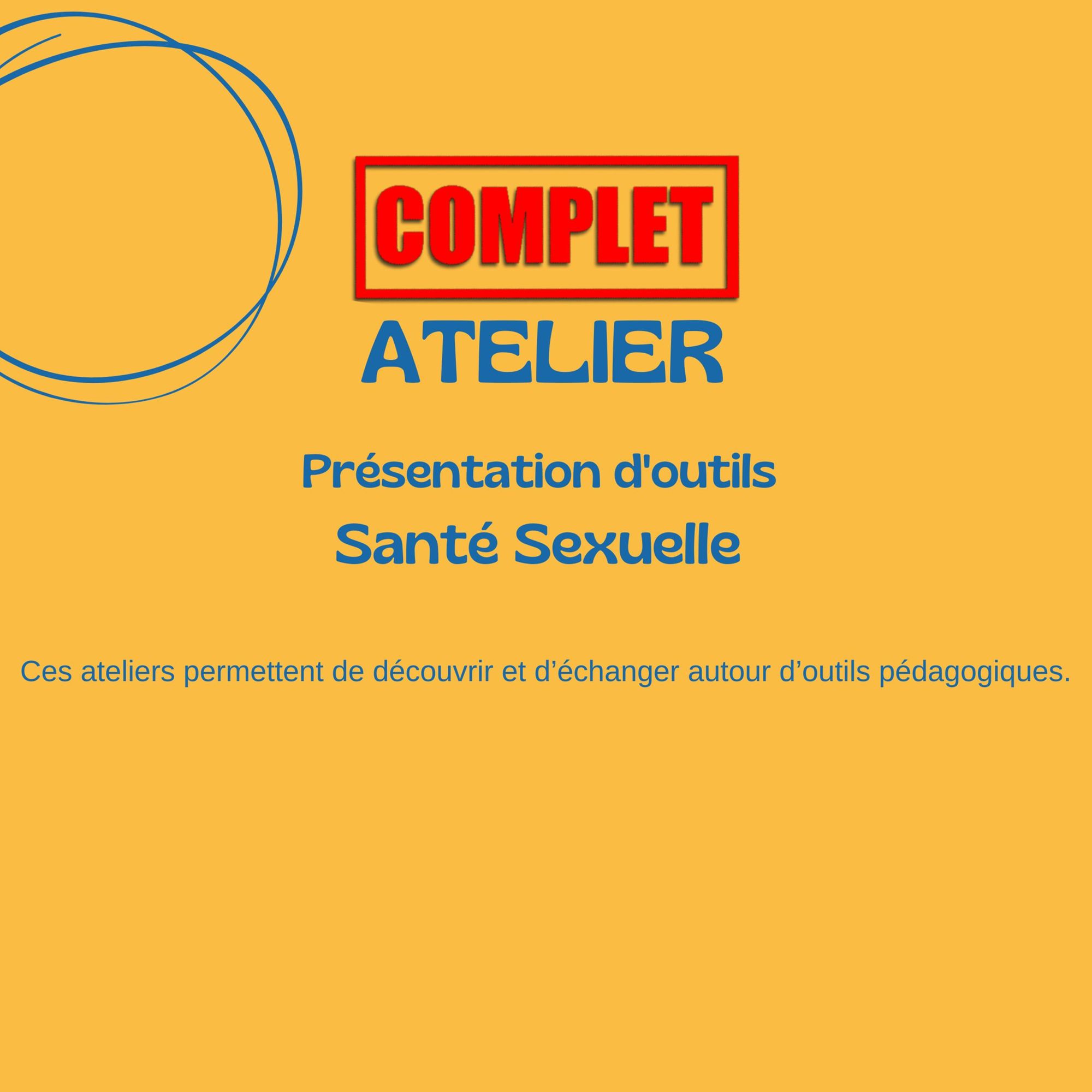 Atelier de présentation d'outils Santé Sexuelle 