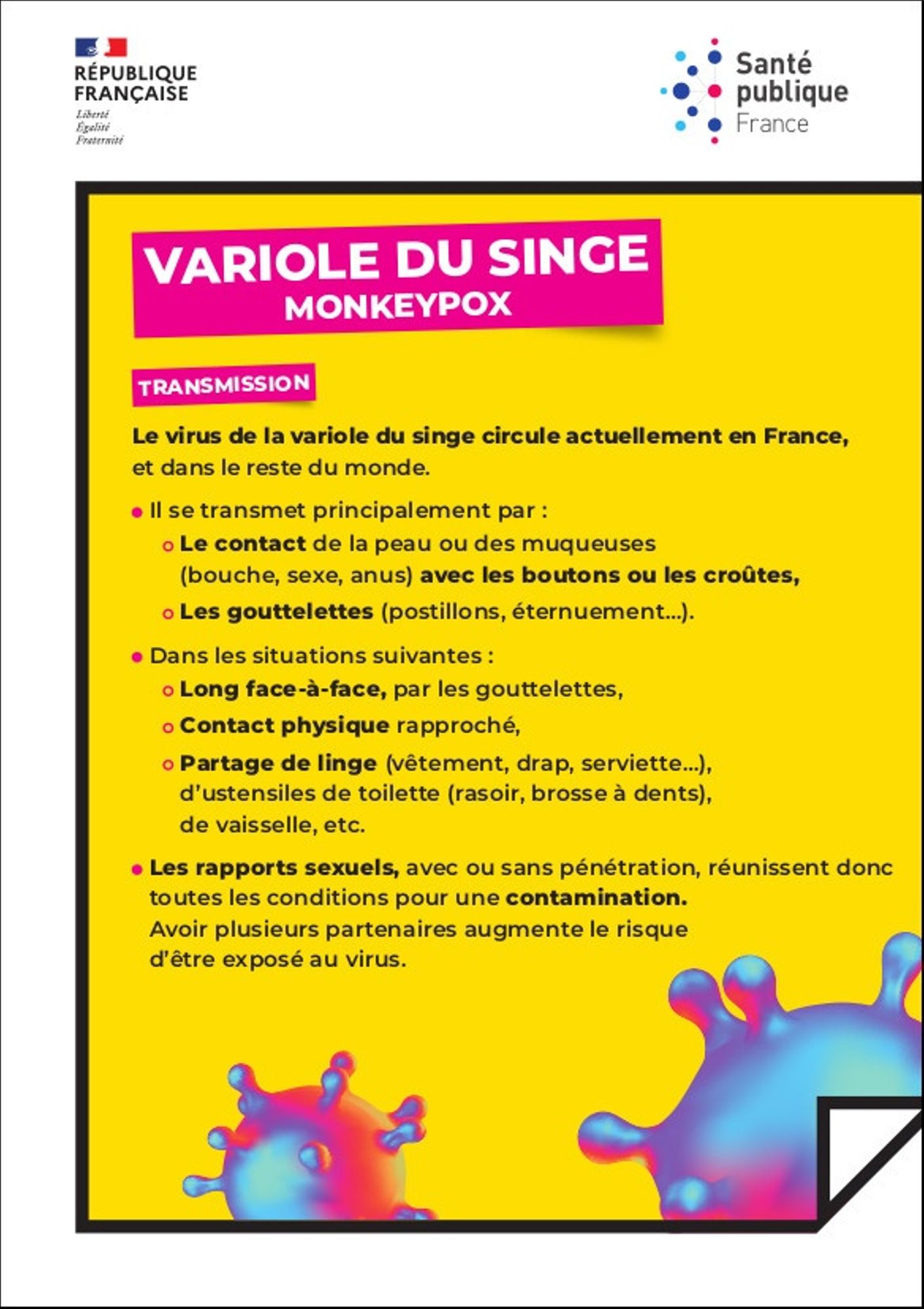 Variole du singe - Monkeypox